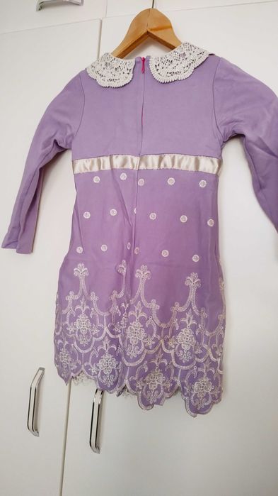 Детска рокля с дълъг ръкав 3-4 години