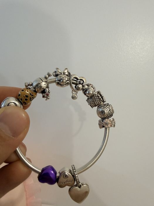 Bratara Pandora Originala - 11 charm-uri-marimea 16