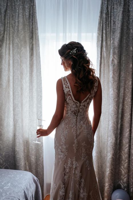 Rochie de mireasa tip sirena, marimea S