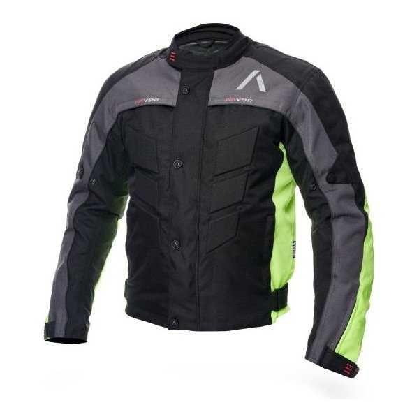 Текстилно мото яке ADRENALINE PYRAMID 2.0 BLACK/GREY/FLUO,протектори