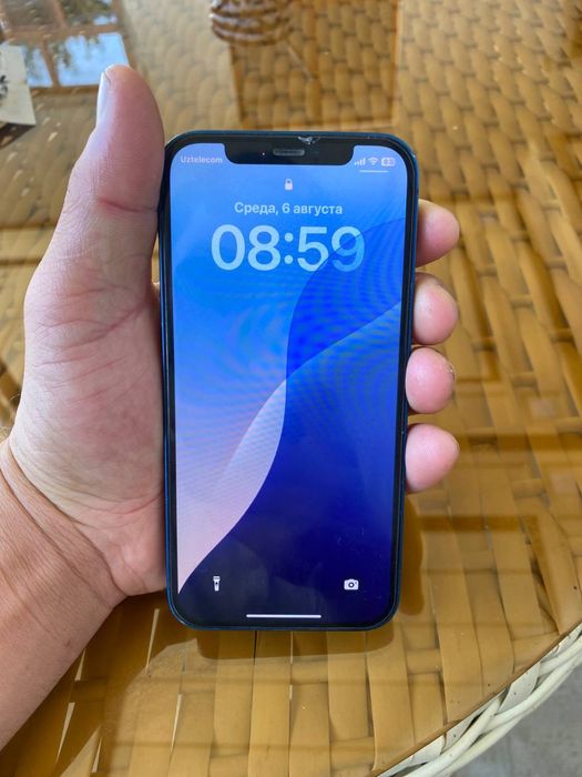 iPhone 12 halati yaxwi ozim tutgan tel 91% 128 tali karopkasi bor aybi