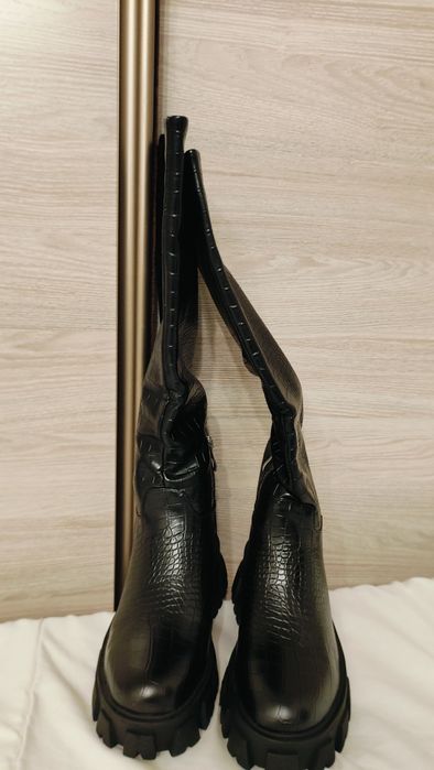 Сапоги зимние , натуральный мех цигейка