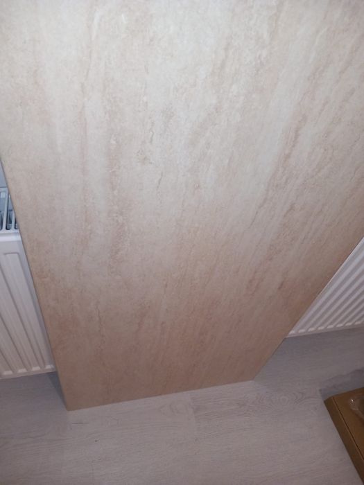 Blat bucătărie nou – 2 buc. 130x60 cm – Alb Cappuccino sidefat lucios