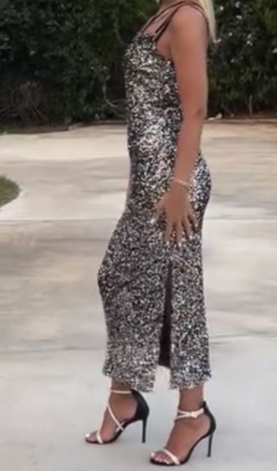 Платье вечернее с пайетками