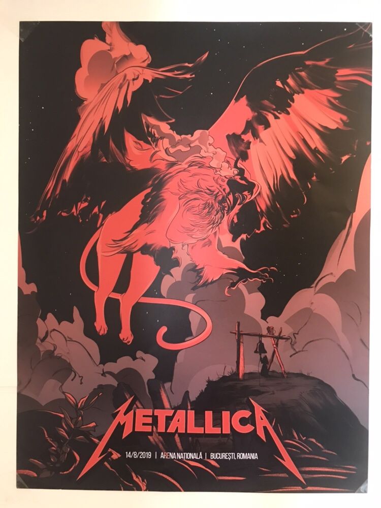 #Metallica #afis concert WorldWired Tour Bucuresti 14.08.2019
