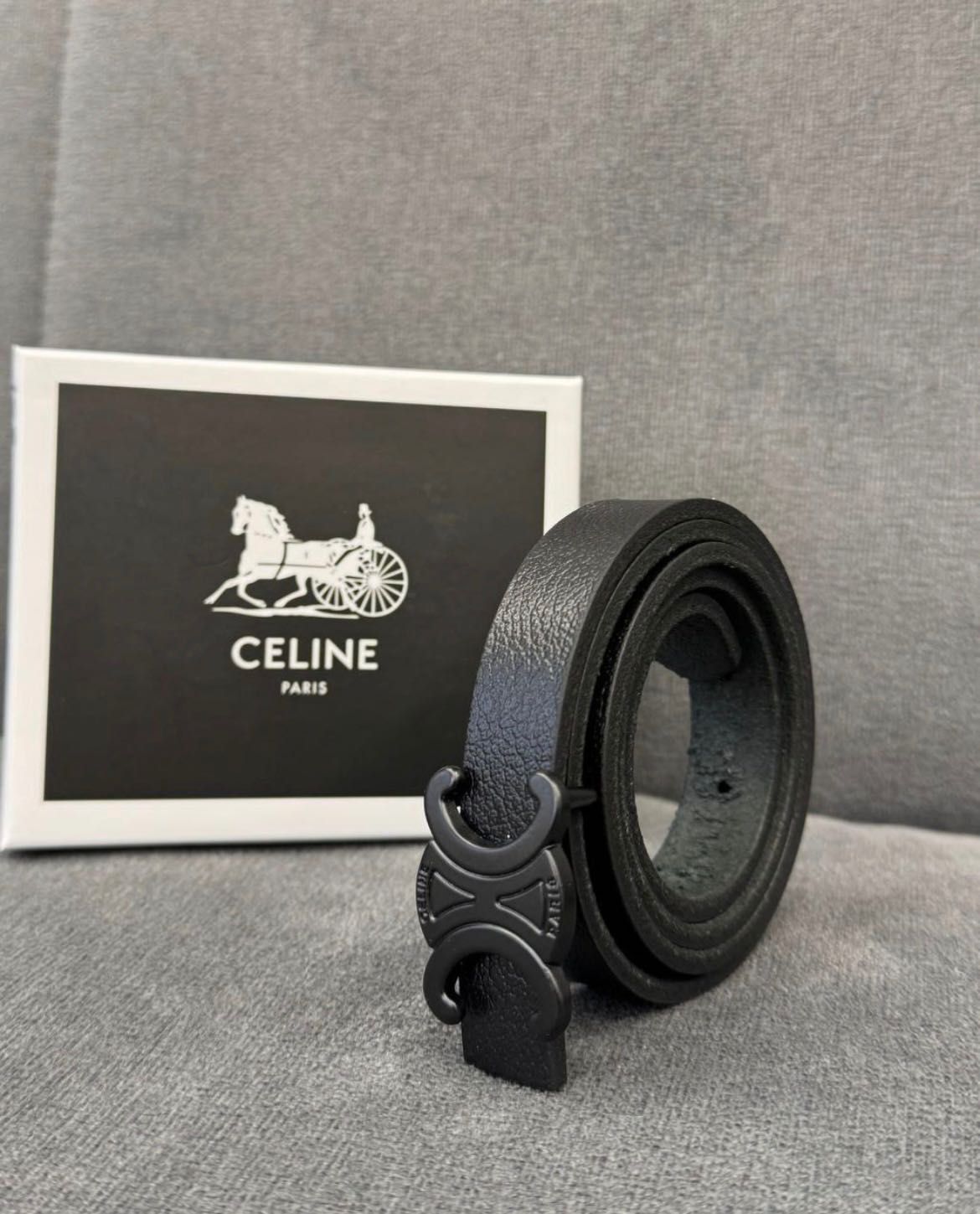 Колани Celine в оранжево, черно и тъмно синьо