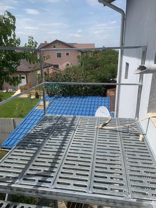Scara metalica zincata exterioara pt  casa , beci și incendiu ISU