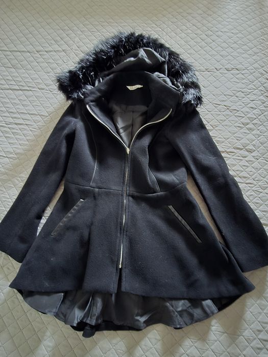 Черно дамско палто