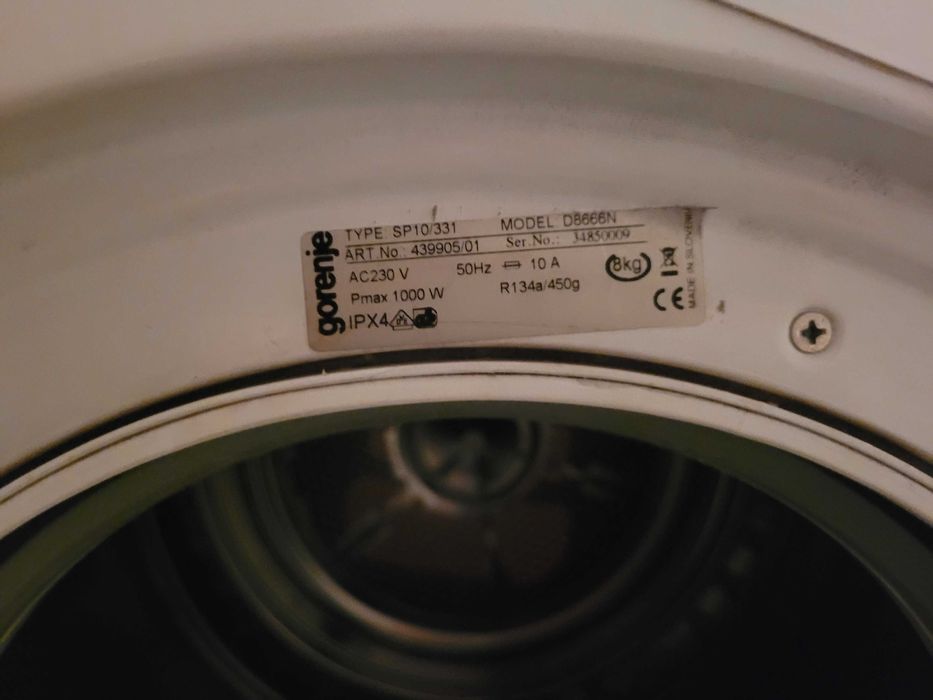Работещи части за сушилня  Gorenje D8666N 8кг.