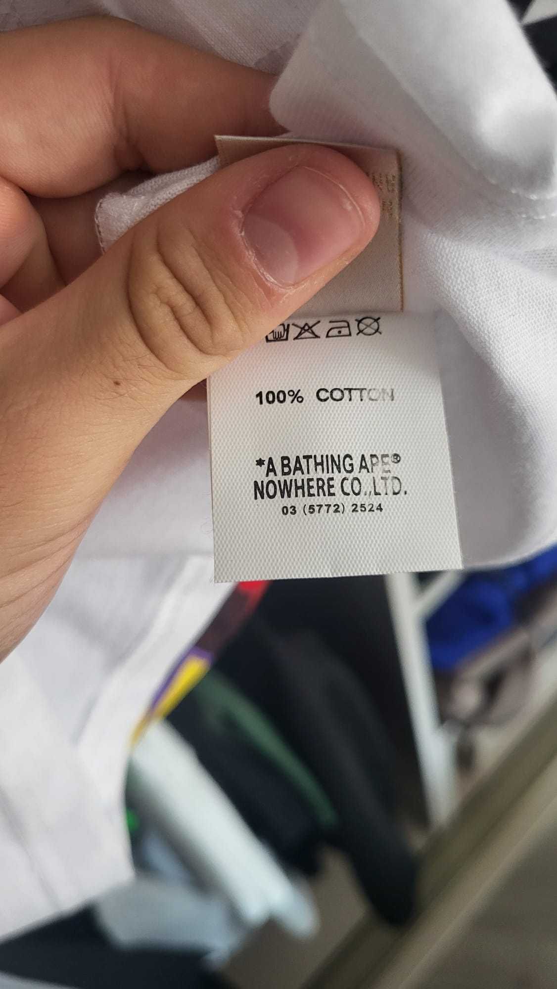 Tricou Abathing Ape Alb