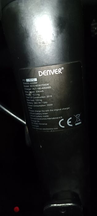 Vând trotineta electrica Danver