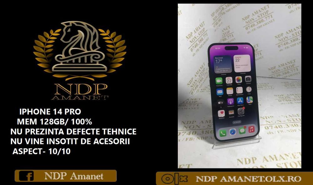 NDP Amanet Calea Mosilor 298 IPHONE 14 PRO (44721)