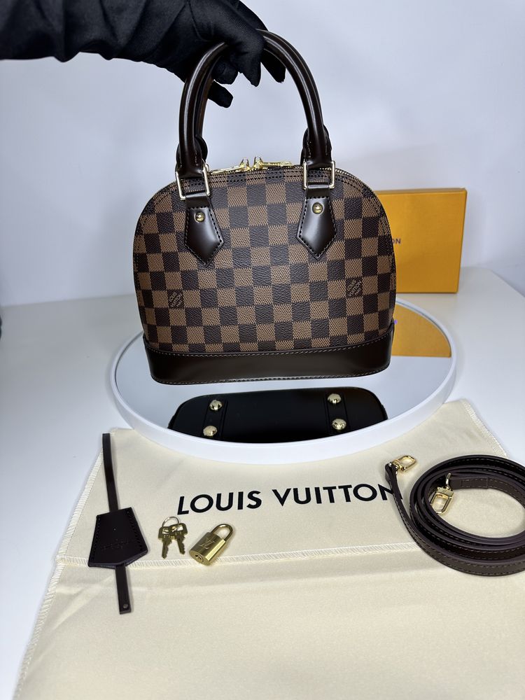 Geanta Louis Vuitton Alma BB piele canvas 100% cadou (81)