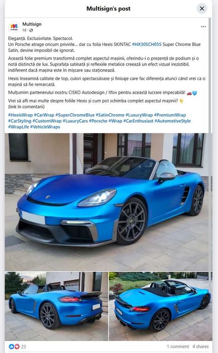 Colantare auto și vitrine – materiale premium, montaj profesional