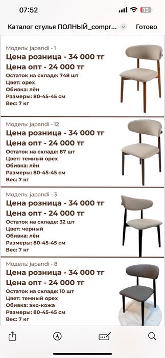 Стулья разные от 21000