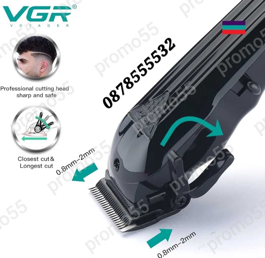 Професионална Безжична Машинка Тример за Подстригване оформяне VGR-282