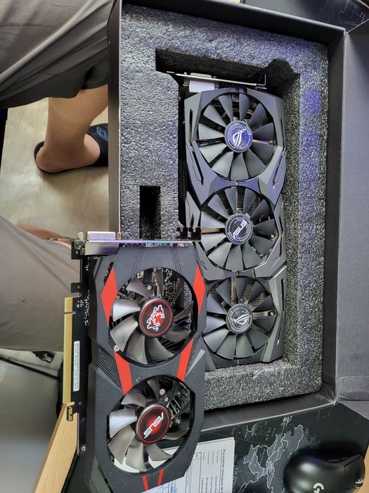Gtx 1070 8gb asus stix идеальное состояние 73.000