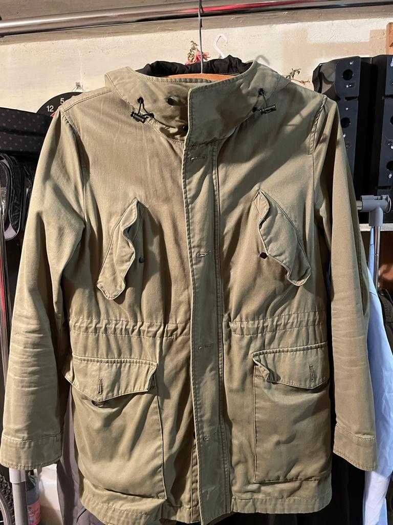 Jacheta Parka Verde S Zara