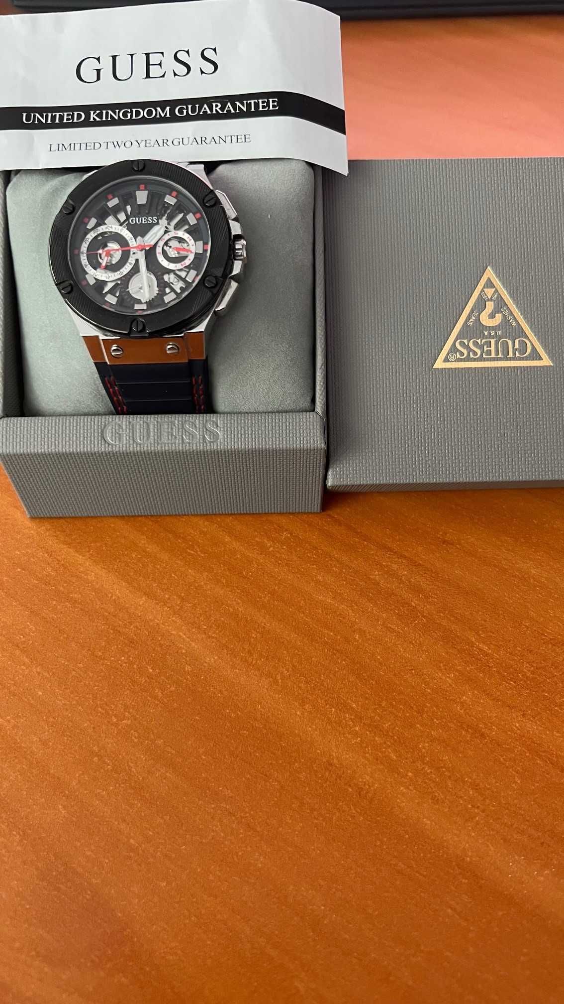 Мъжки часовник Скелетон 44 мм Guess GW0487G1