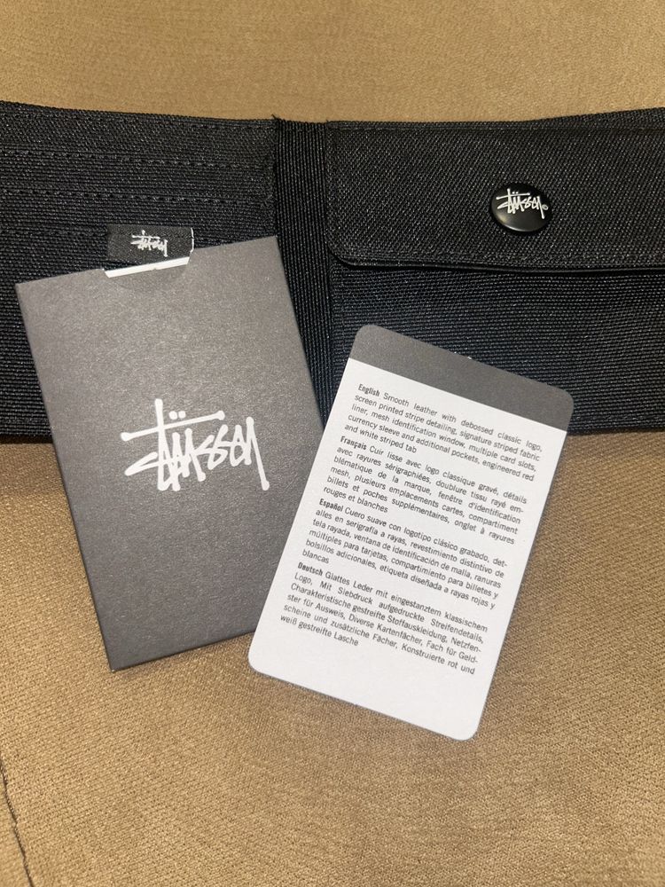 Stüssy портмоне - черен