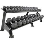 Гумирани Дъмбели HEX-Pro 5-20 кг, 7 чифта, Хексагонални Гири