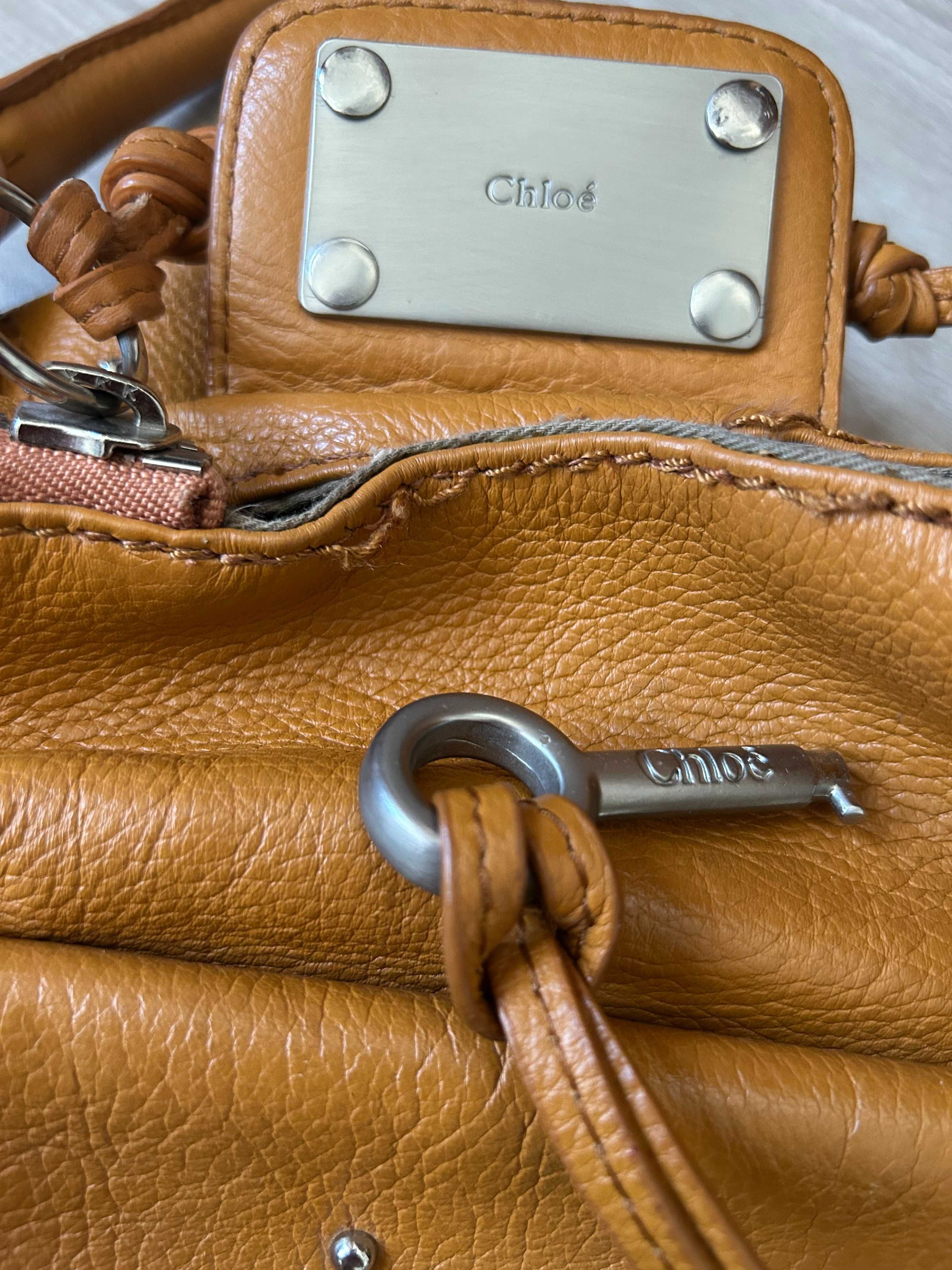 Geantă Chloé Paddington caramel