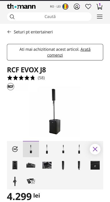 Sistem activ RCF EVOX J8
