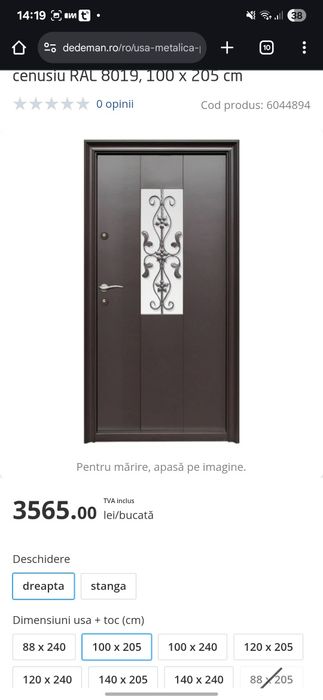 Usa metalica exterior