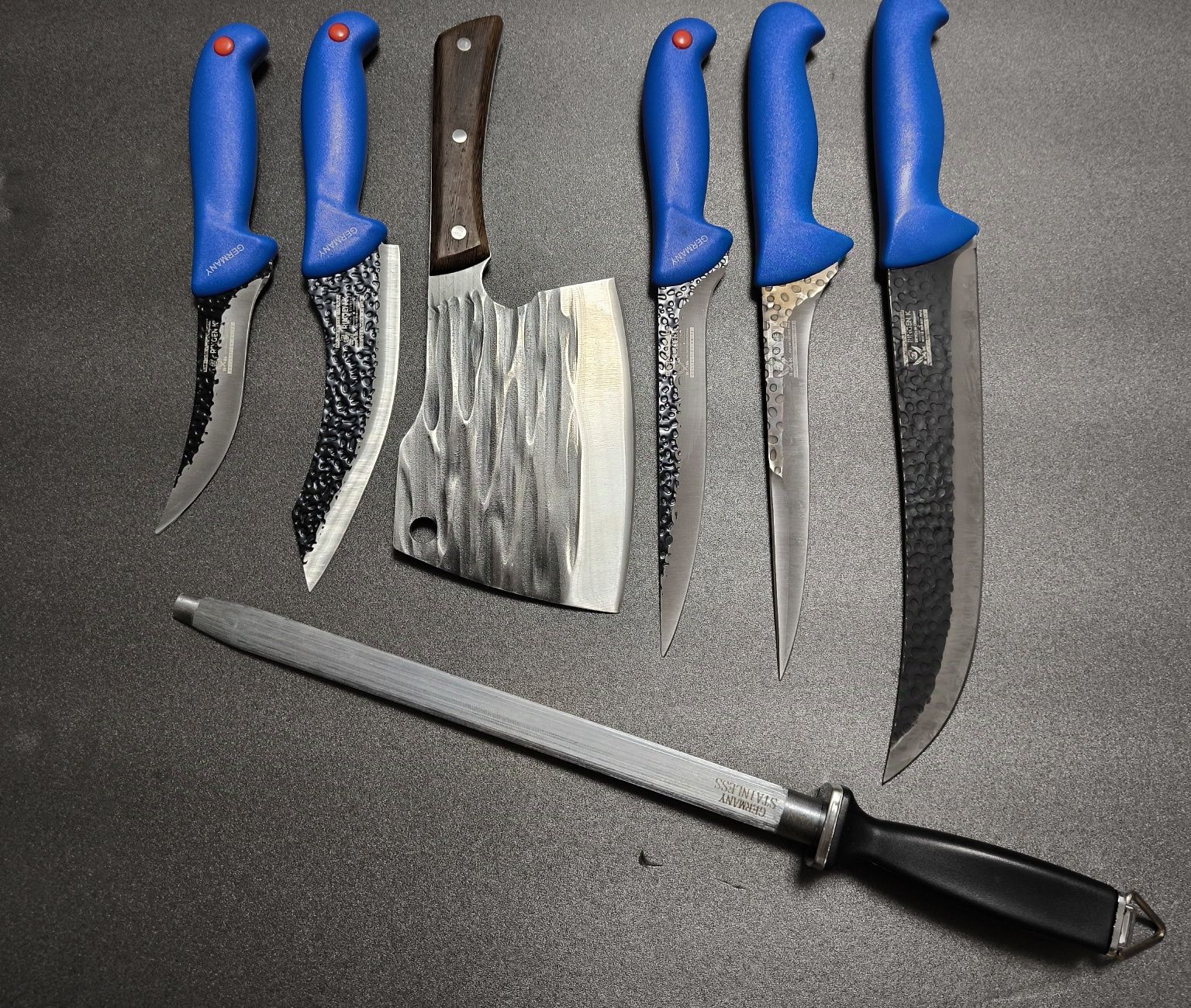 SET Cutite Macelarie Blue Edition 7 piese