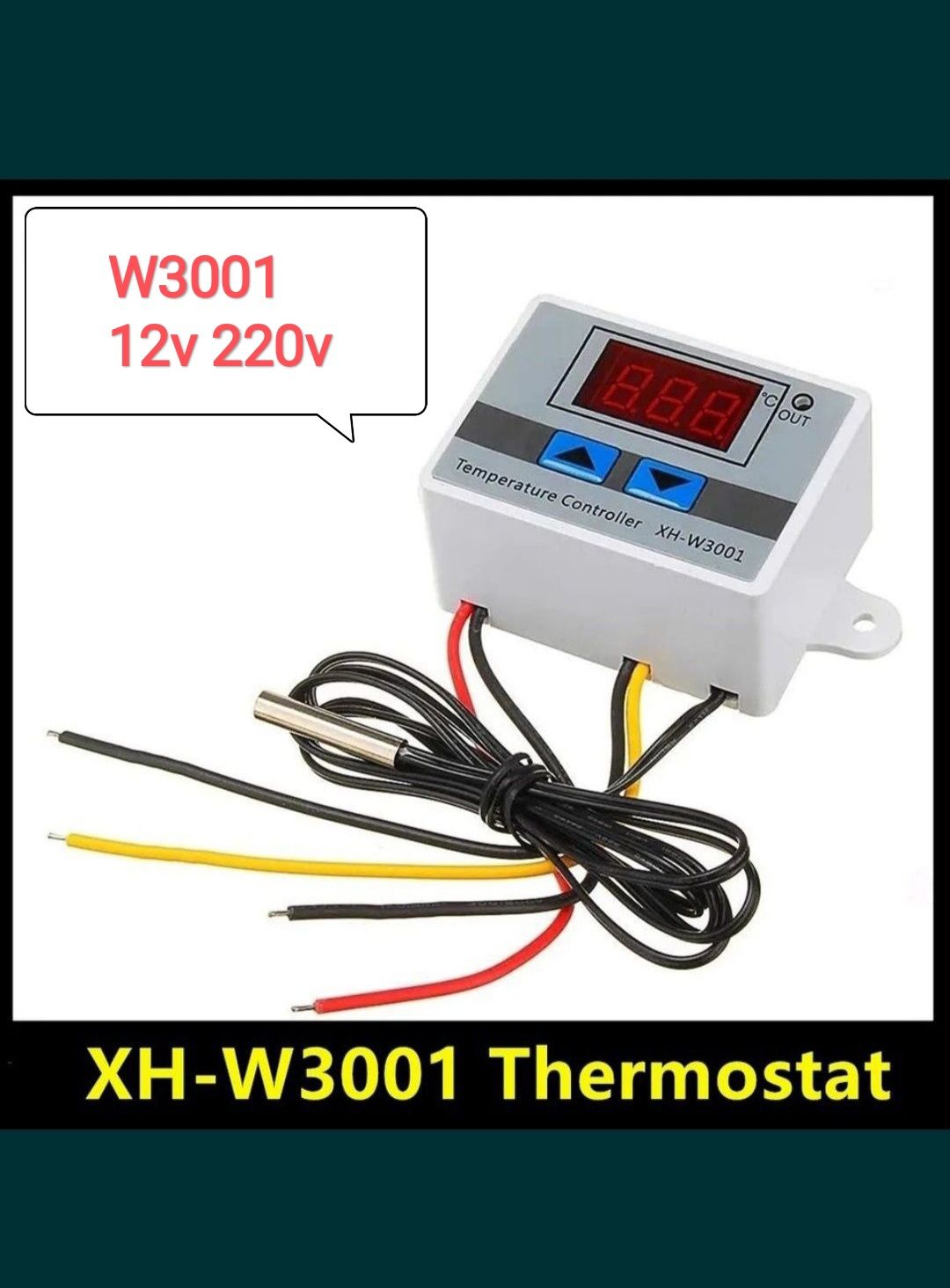 Терморегулятор W3001 W3002 STC1000 STC3028 WE77 термодатчик влагомер