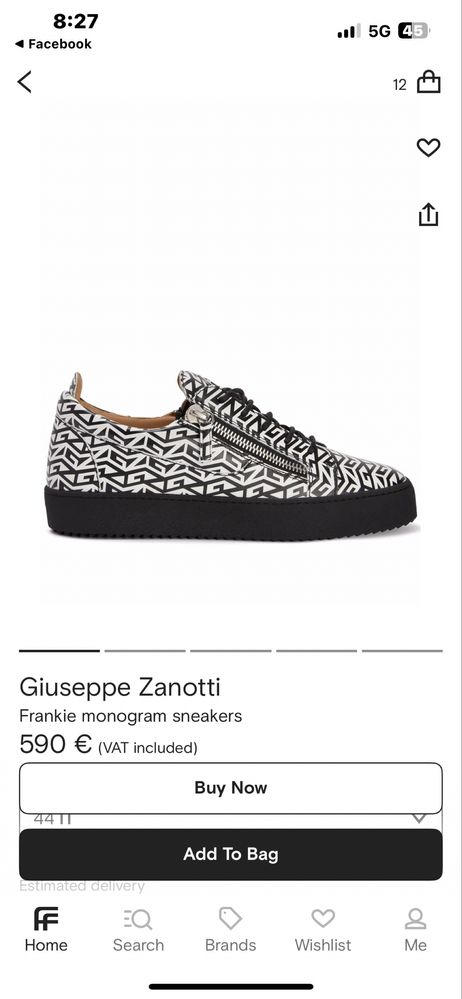 Vand/schimb Giuseppe Zanotti