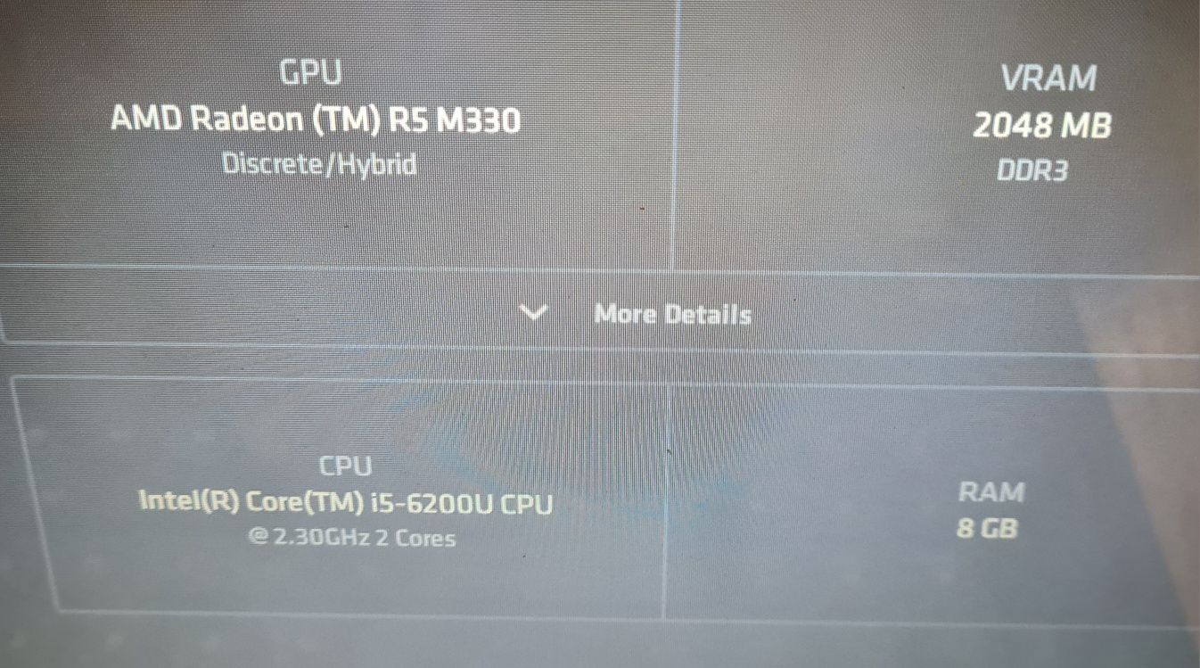 Laptop HP 15 i5 6200u, 8 GB DDR4, ssd 256, video Radeon R5 M330