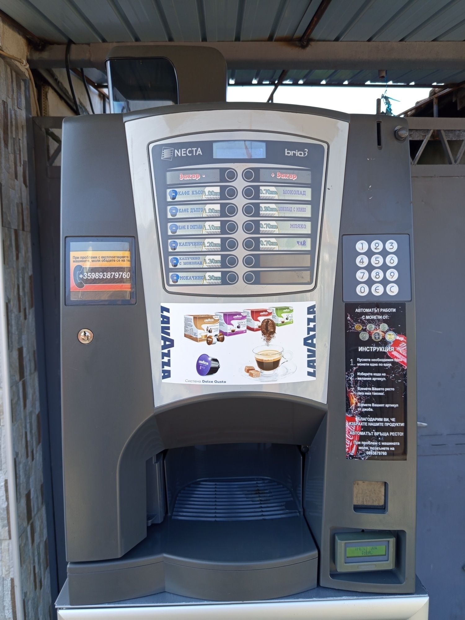 Necta brio3 lavazza blue combi