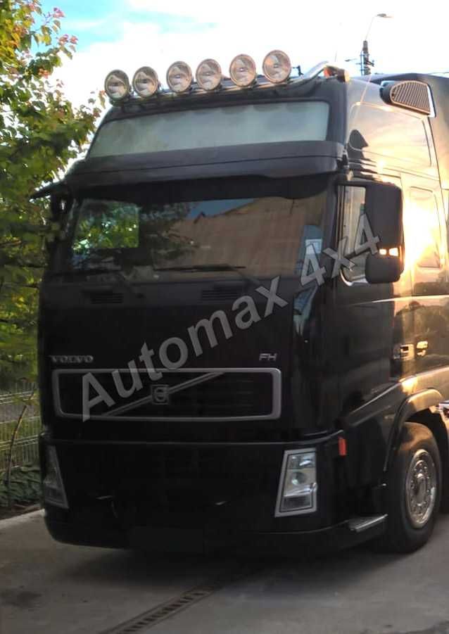 Bullbar, bara inox proiectoare plafon Volvo FH '02-'12, cabina XL