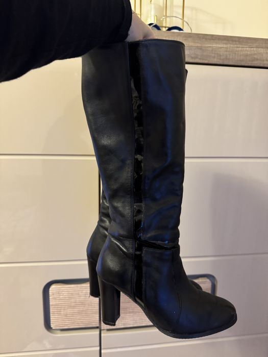 Cizme din piele dama, marime 35