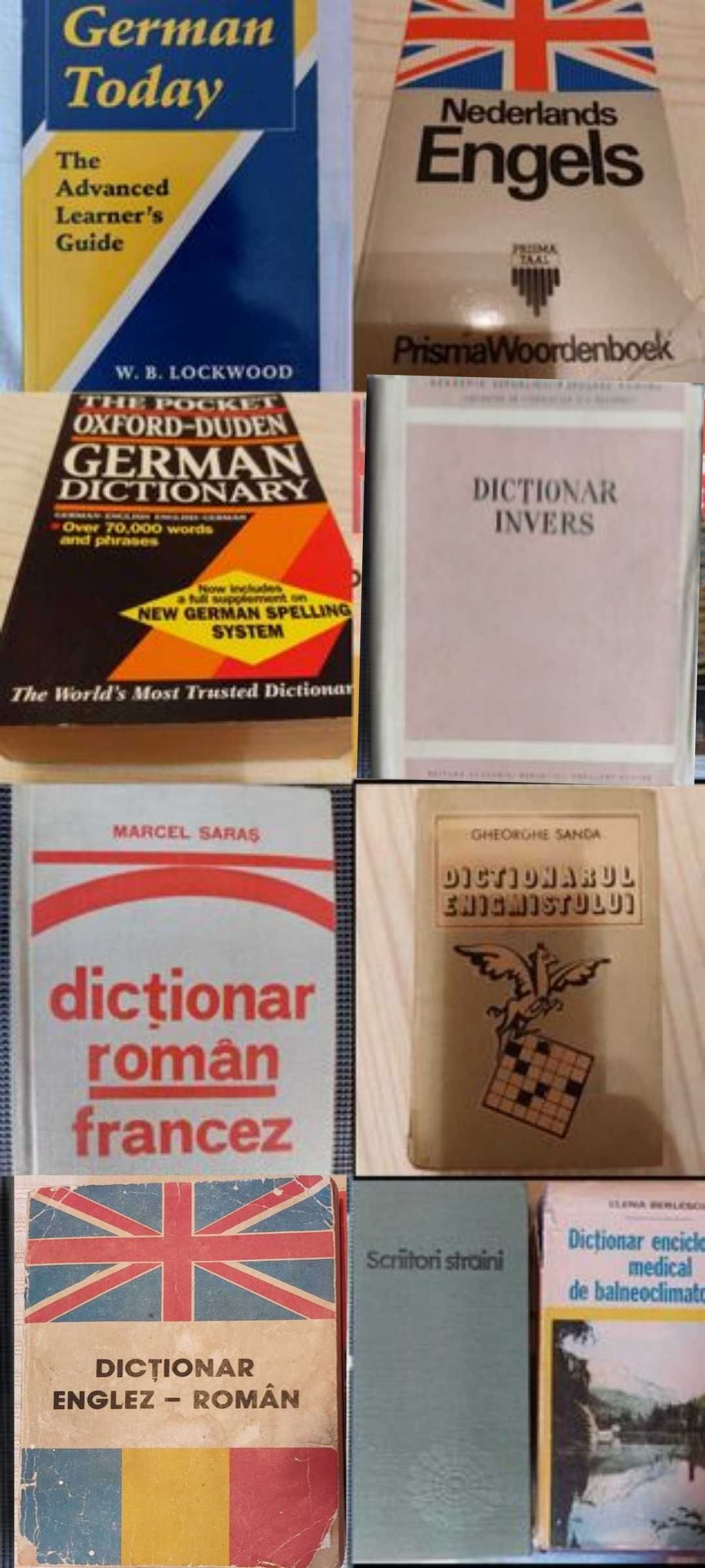 9 dictionare francez englez olandez german enigmist medical 10-35lei