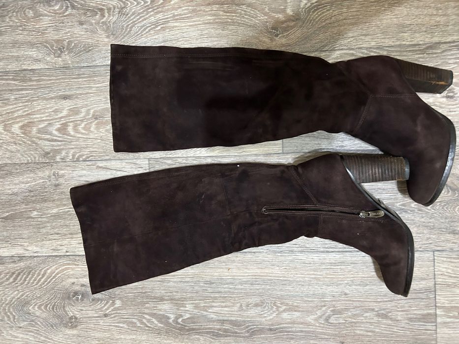 Продам сапоги натуральная замша и мех, 36-37 размер, зима