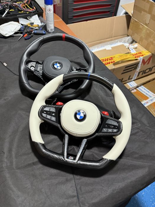 Volan BMW M G facelift LCI carbon alcantara piele M3 M4 M5 G20 G30 X5