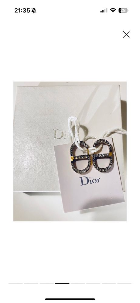 Обеци Dior оригинални