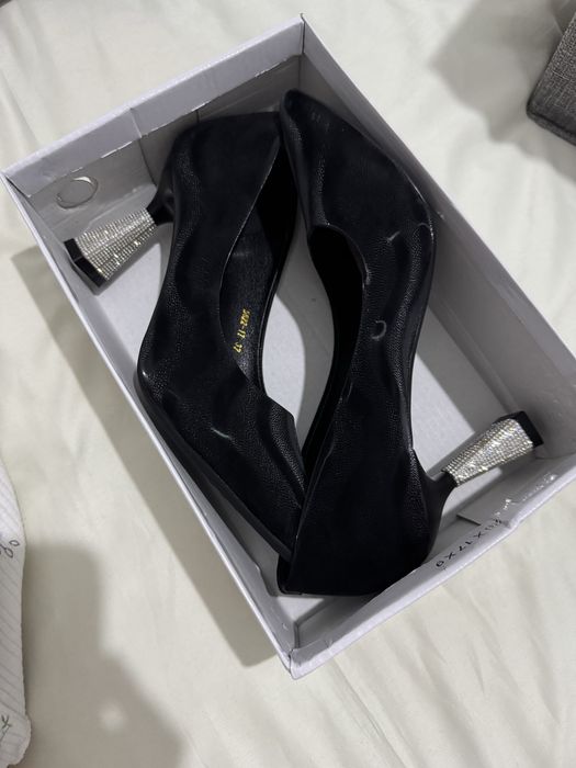 Туфли чёрные кора туфли