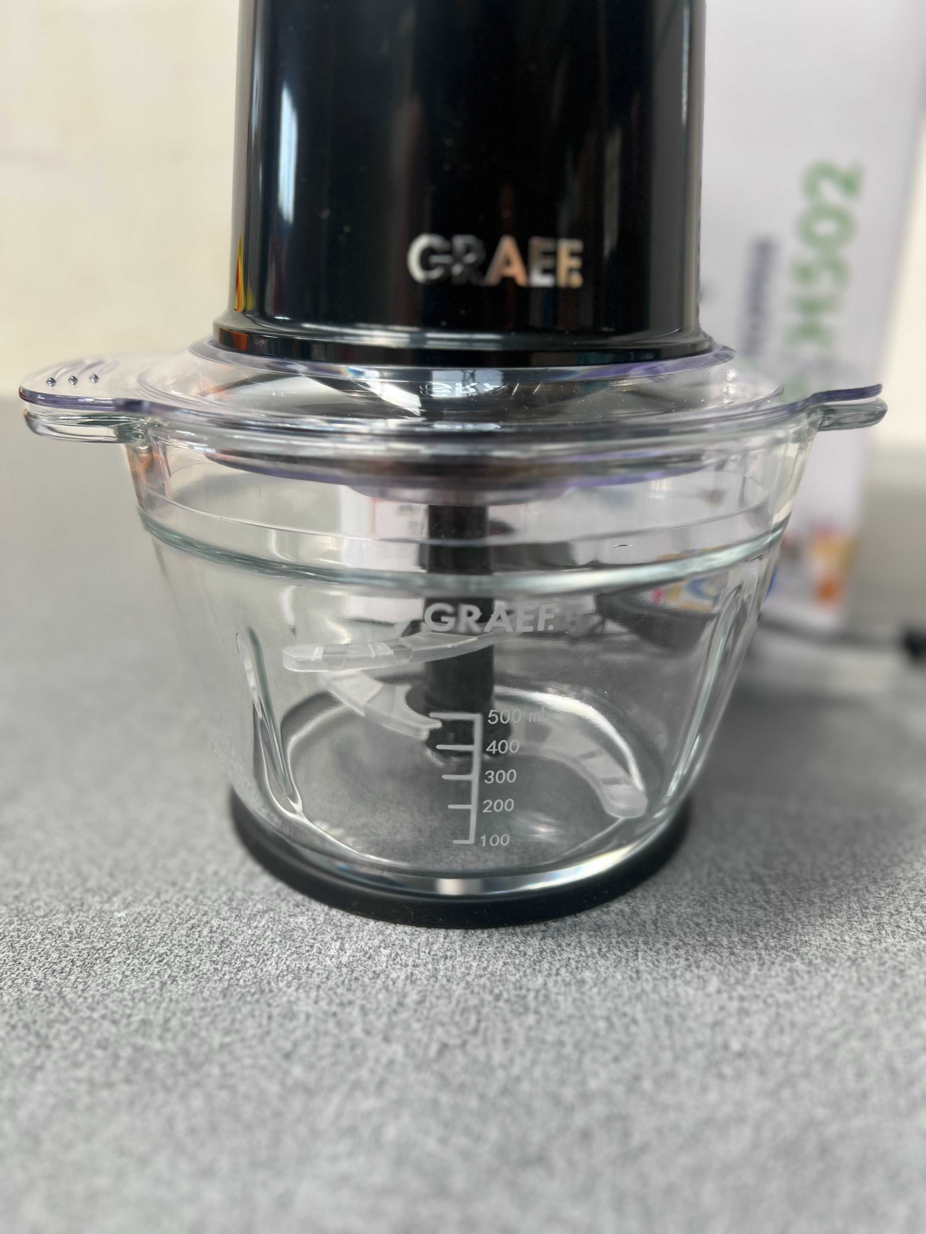 Електрически чопър Graef CH502EU, 500W, 1L, Стъклена Купа