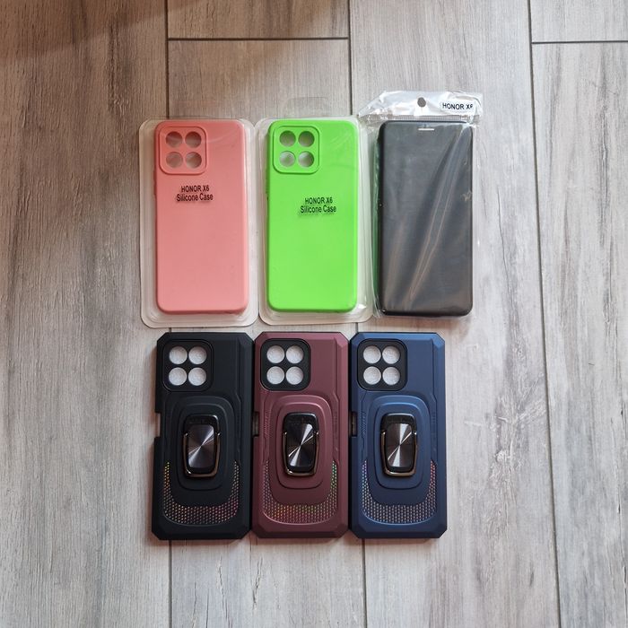 Huse TPU interior catifea sau antișoc cu inel Honor X6