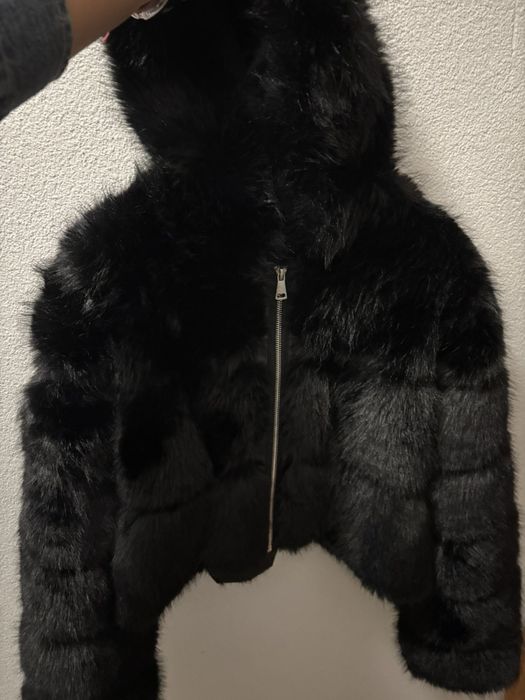 Късо пухено палто