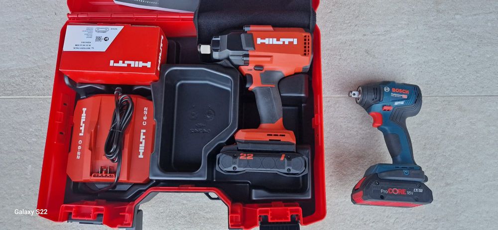 Hilti ,Bosch pistol de impact pe acumulator