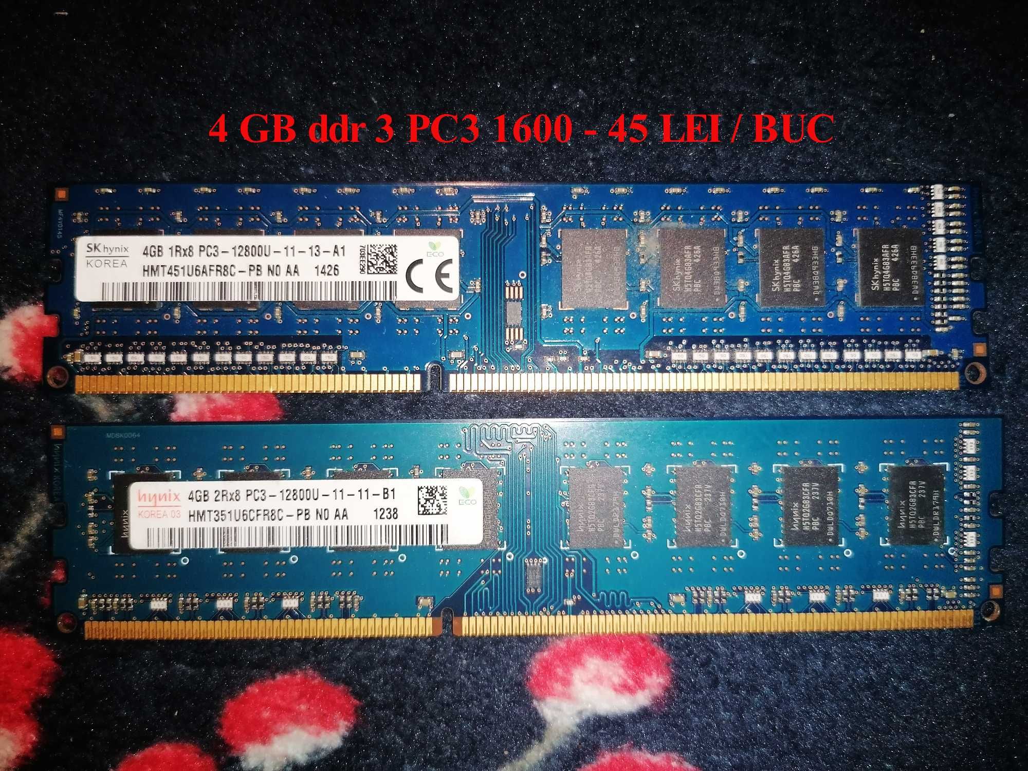 Rami ieftini ddr3 4gb 1333 și 1600