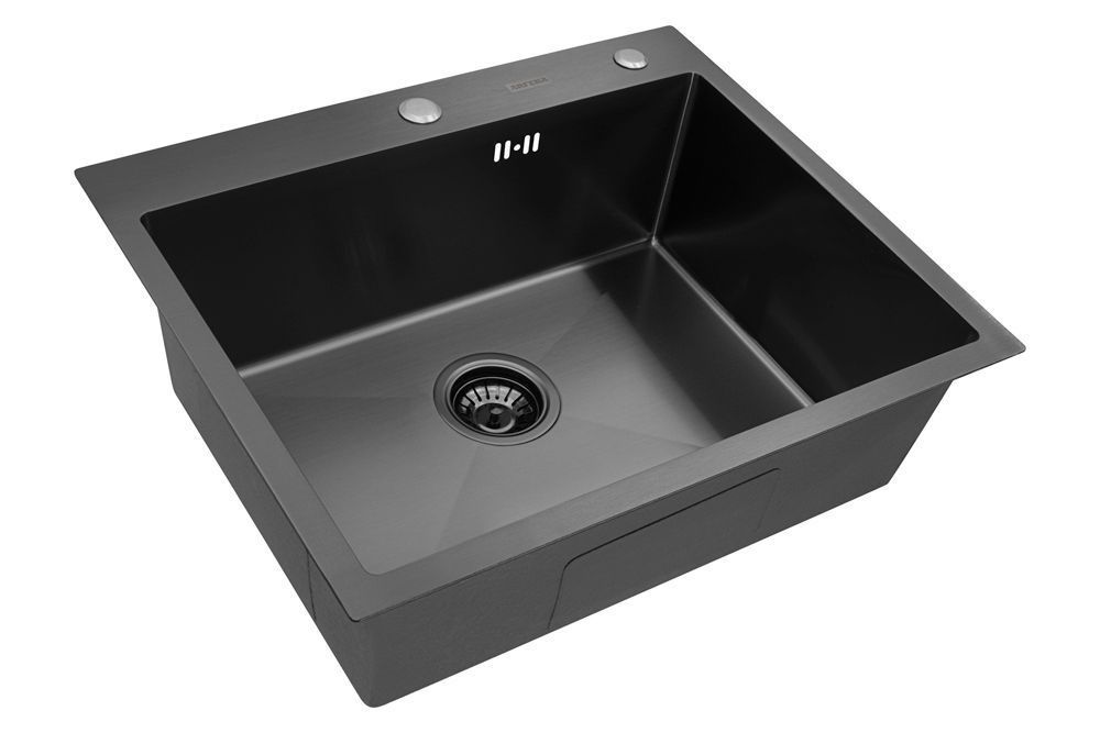 Черная нержавейка мойка кухонный