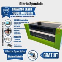 Gravator Laser K1610, Putere 150W, Controler RUIDA 1600x1000 mmm