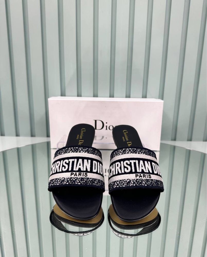 Papuci/Sandale Dior Dway Slide  Piele Naturala