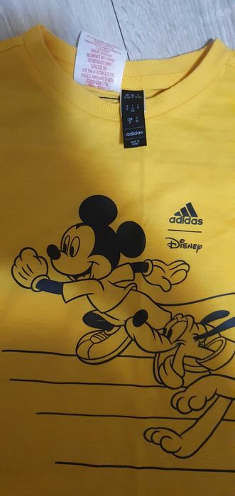Tricou galben adidas copii