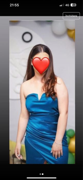 Rochie de ocazie midi ( am 1.55 imi vine deasupra genunghiului)